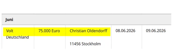 Screenshot der Großspende von bundestag.de als Quellenbeleg mit den Angaben aus obigem Post.