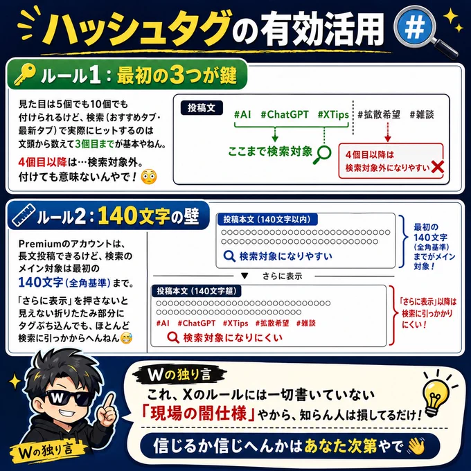ハッシュタグの有効活用
