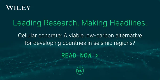 Leading Research, Making Headlines. 
Cellular concrete: A viable low-carbon alternative for developing countries in seismic regions?
Read now