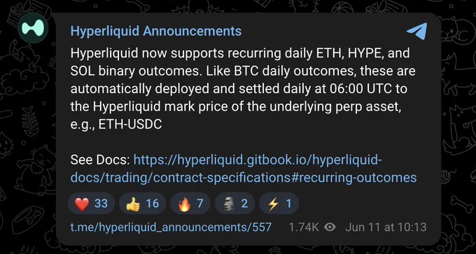 https://t.me/hyperliquid_announcements/557