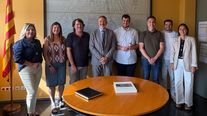 Visita institucional del conseller d'Empresa i Treball, Miquel Sàmper, a l'Ajuntament de Santa Coloma de Cervelló