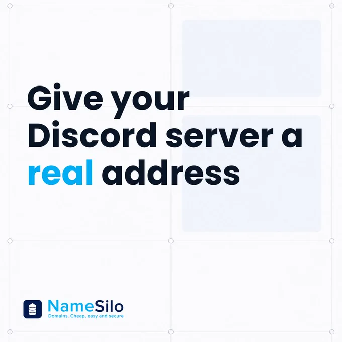 NameSilo: give your Discord server a real address