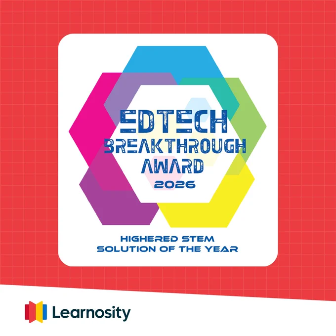 Learnosity Math wins 'Higher ed STEM solution of the year' at Edtech Breakthrough Awards 2026