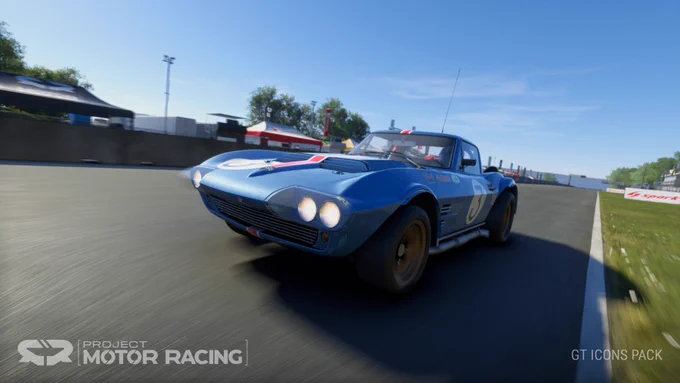 Chevrolet Corvette Grand Sport as rendered in the sim Project Motor Racing 