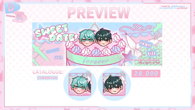 🧩. LAYOUT ONLY: 28.000
🧩. CHIBI ONLY (personal use only): 50.000/each
🧩. BUNDLE LAYOUT   2 CHIBI (personal use only): 80.000