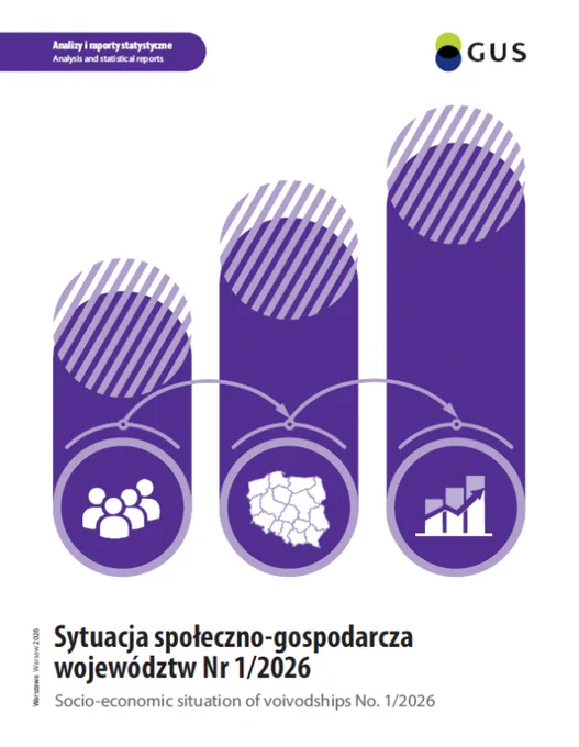 Okładka publikacji „Sytuacja społeczno-gospodarcza województw Nr 1/2026”