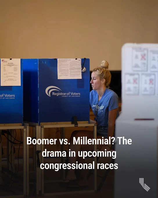 A voter fills out their ballot inside a voting site at the San Diego LGBT Community Center in San Diego on June 2, 2026. Photo by Adriana Heldiz, CalMatters