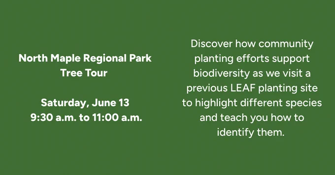 Vaughan tree tour event details