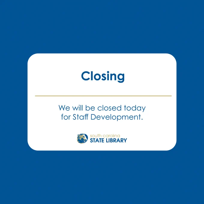 Closing
We will be closed today for Staff Development.