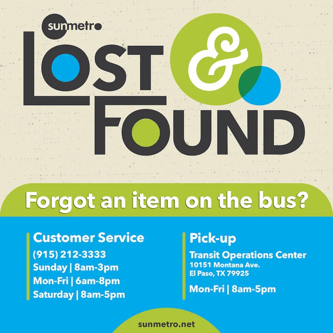 Lost & Found info found in caption
