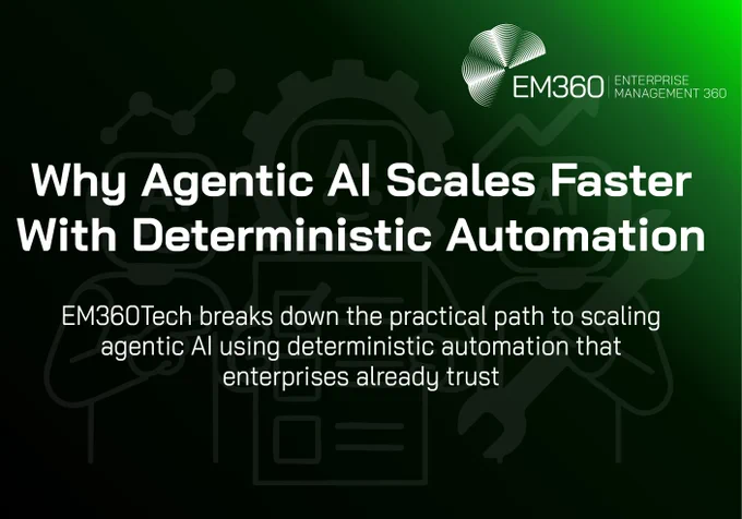 EM360Tech breaks down the practical path to scaling agentic AI using deterministic automation that enterprises already trust