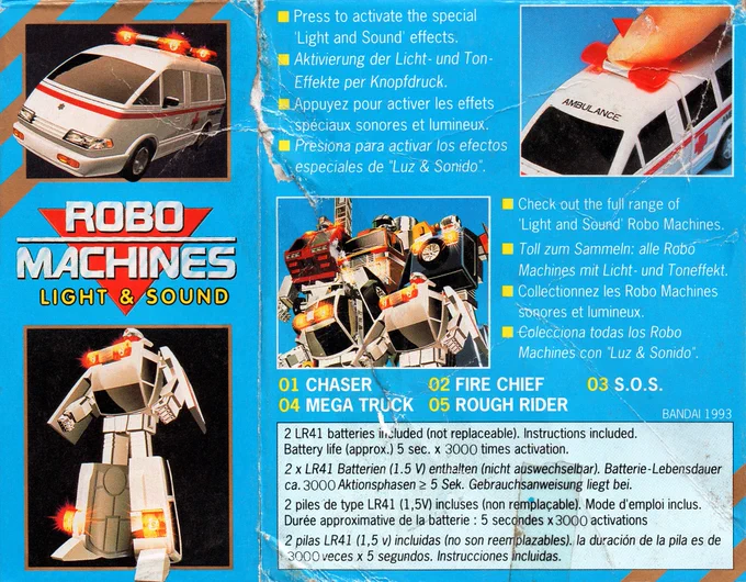 Back of Original Packaging