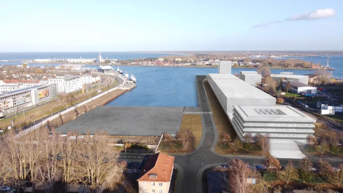 
Visualisierungdes Werftbeckens Warnemünde | Foto: Hafen- und Seemannsamt