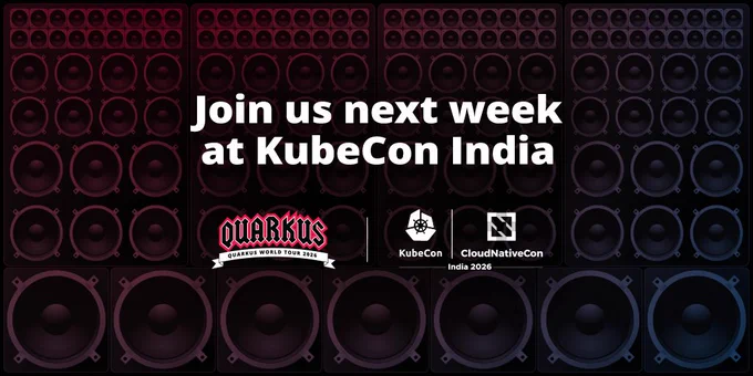 Join us next week at KubeCon India.
