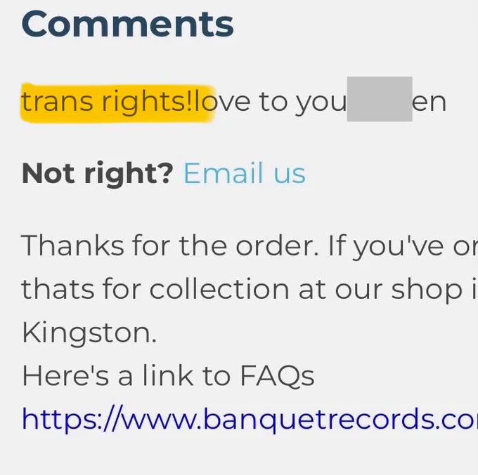 what i requested zayn to write:

“trans rights! big love to you, en” (part of my name is censored)