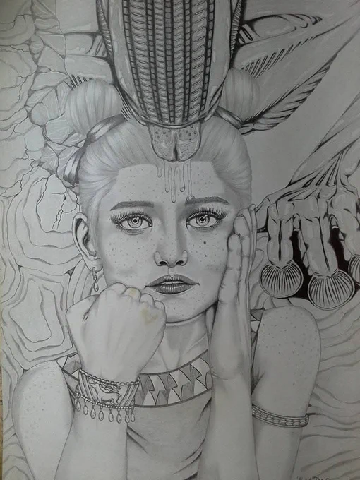 Dessein d'une femme