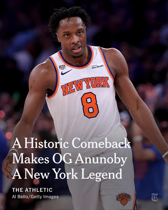 A Historic Comeback Makes OG Anunoby  A New York Legend