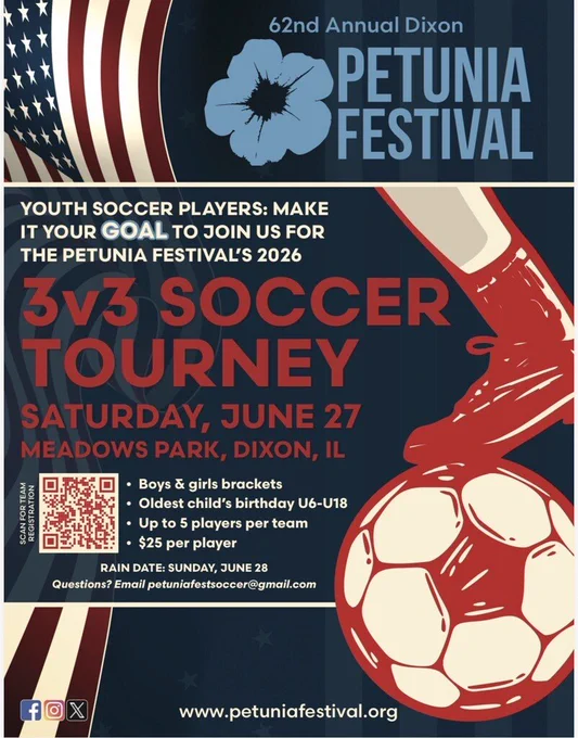 Petunia Fest 2026 3v3 Soccer Tournament