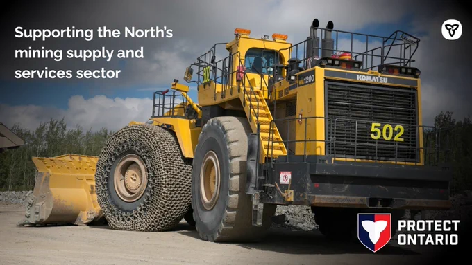 Shareable copy: Supporting the North’s mining supply and services sector

Alt text: Mining truck at a gold mine.