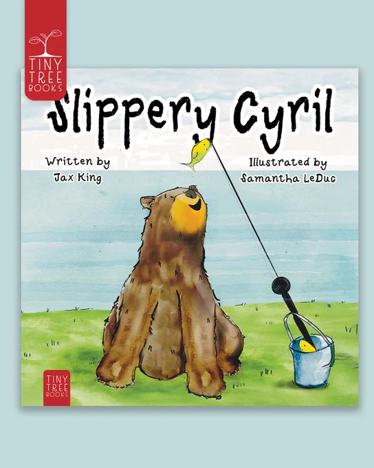 Cover of Slippery Cyril on a light blue background.