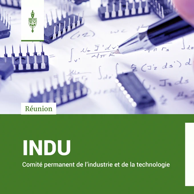 Un stylo écrivant des formules mathématiques entouré de pièces de puce informatique.

Réunion	
INDU	
Comité permanent de l’industrie et de la technologie