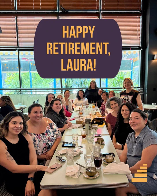 The team at DCFNE celebrates the retirement of Forensic Nurse Laura. 