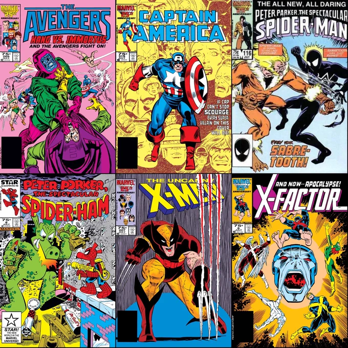 Marvel Comics that were on sale with cover dates of July 1986.