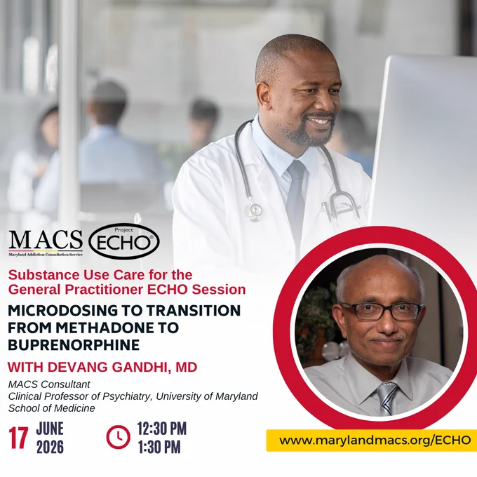Doctor on computer and Devang Gandhi's headshot
