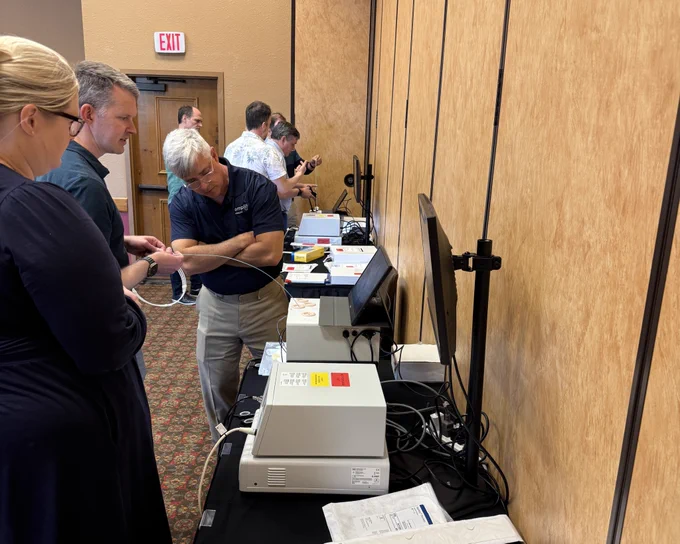 Dr. Patrick Shahan teaching the Common Bile Duct Exploration skills training