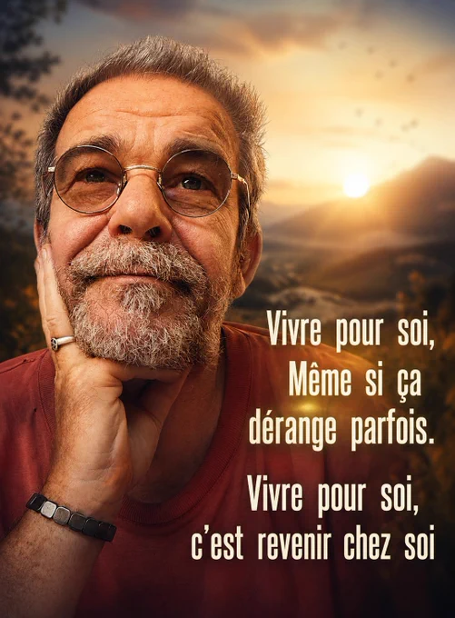 Vivre pour soi,
Même si ça dérange parfois.
Vivre pour soi,
c’est revenir chez soi