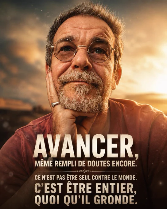 Avancer, même rempli de doutes encore.
Ce n’est pas être seul contre le monde,
C’est être entier, quoi qu’il gronde.