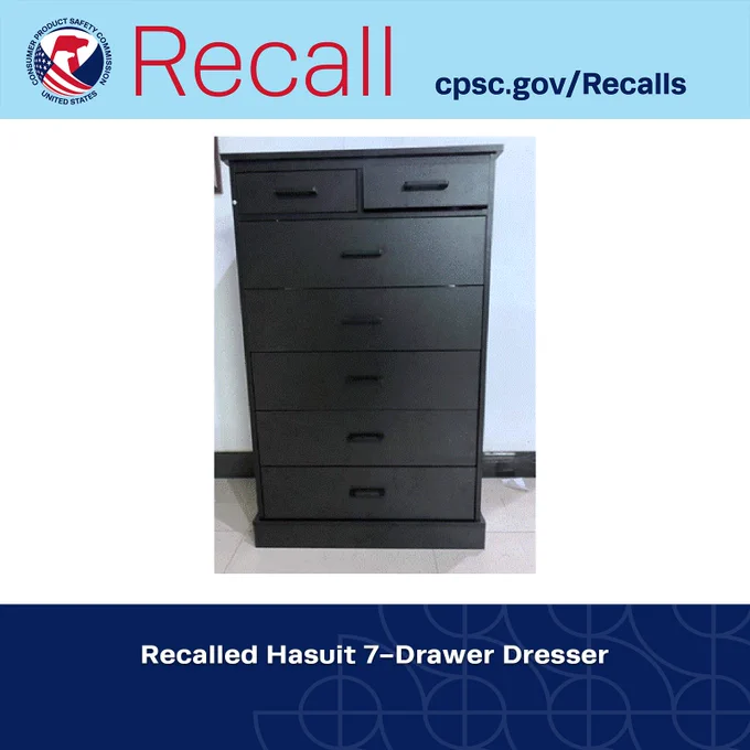 Recalled dresser.