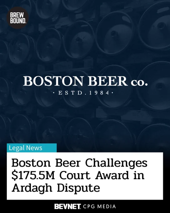 Boston Beer Challenges $175M Court Award in Ardagh Can Contract Dispute