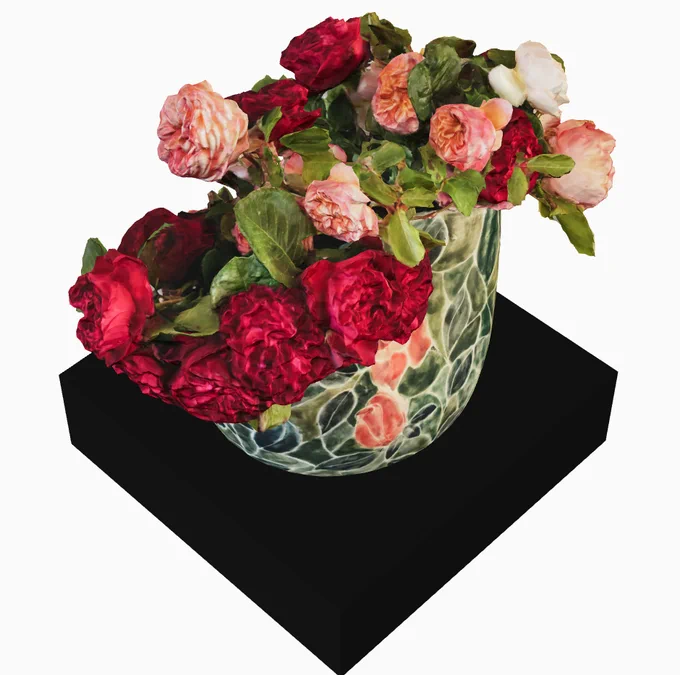 "Garden Roses" art by Hans Heiner Buhr