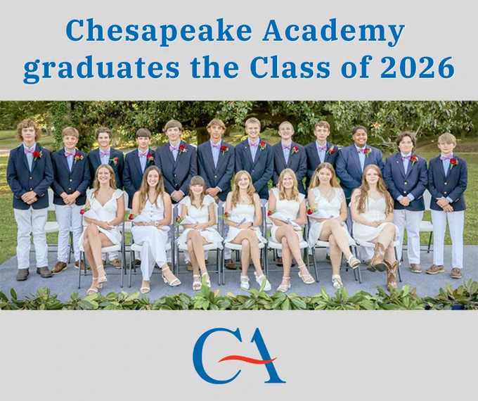 Chesapeake Academy (CA) in Irvington held commencement exercises for the Class of 2026 and their families on Tuesday, June 2, in the shade of trees surrounding the soccer field.

In this week's Record: https://rrecord.com/chesapeake-academy-graduates-the-class-of-2026.