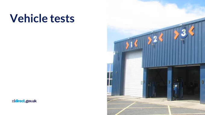 An MOT test centre - Vehicle tests