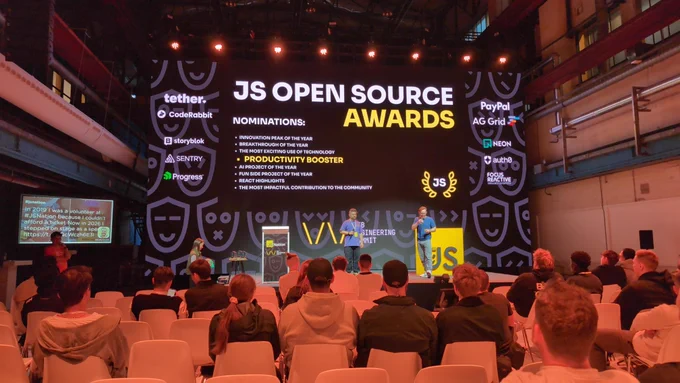 JS Open Source Awards 2026 stage