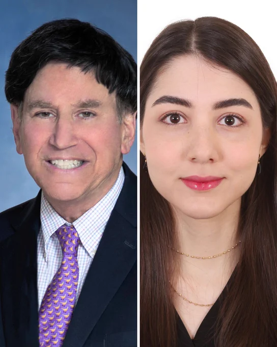 Left to right: Headshot of Robert N. Weinreb, MD and Melika Hashemi, MD, MPH. 