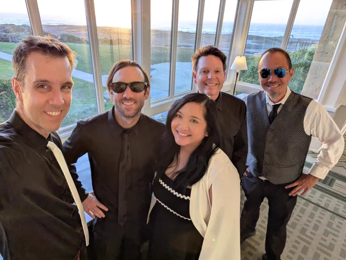 Sunset at Pebble Beach. Fast Times with our backs due West because the Sun never sets on the face of Rock N Roll!
#FastTimes 
#FastTimes80s 
#FastTimesBand 
#FastTimesRocks 
#FastTimesDanceParty 
#FastTimesLive
