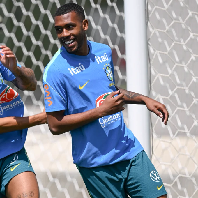 Rayan in training with Brazil ahead of the World Cup