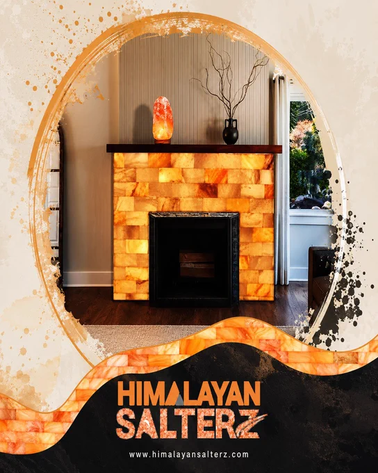 ✨ Create a statement piece that combines luxury, warmth, and natural beauty. Himalayan Salt Tiles add a unique glowing aesthetic that transforms fireplaces and feature walls into unforgettable focal points.