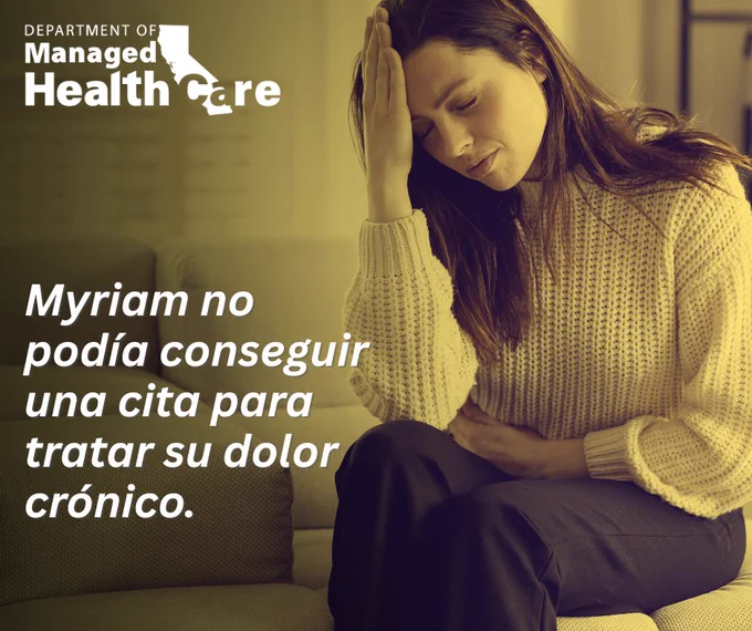Myriam no podía conseguir una cita para tratar su dolor crónico.
