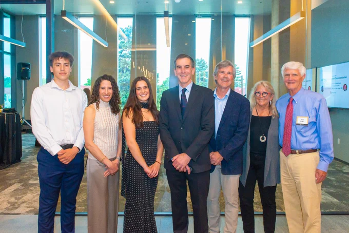 The Dudley Family with Paul Bunn, MD (Furthest Right).