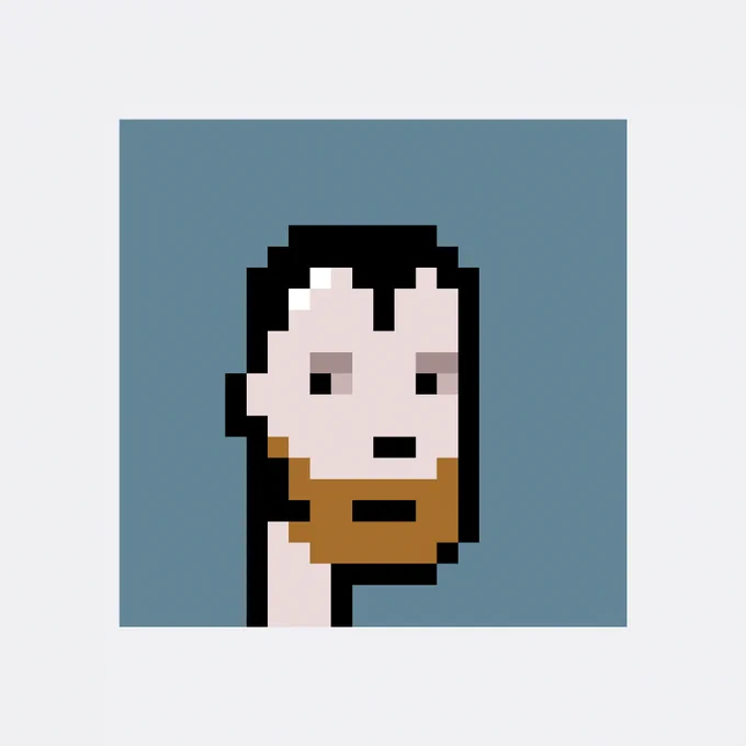 Grid of 0xd267…a345's 1 CryptoPunks, with 1 newly acquired punk enlarged.