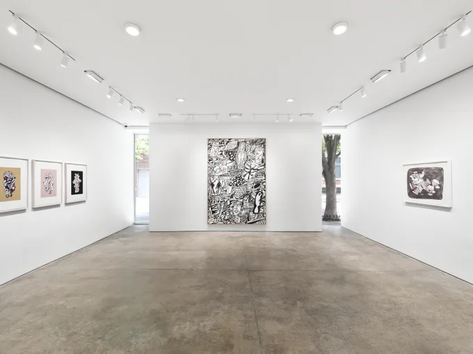 Installation view, Jean Dubuffet, Pace Prints, 2026. 