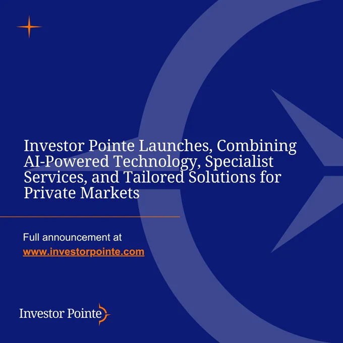 Investor Pointe Launches, Combining AI-Powered Technology, Specialist Services, and Tailored Solutions for Private Markets.Full announcement at www.investorpointe.com