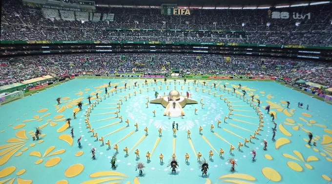 Dancers in a circle