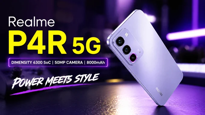 Realme P4R 5G Launched with 8000mAh Battery, MediaTek Dimensity 6300 SoC: Price, Specifications, Features | #RealmeP4r #5G #Realme #TechSoleBlog #RealmeP4r5G #RealmeP4Pro #RealmeP4x #Realme5G
https://www.gizdigit.com/realme-p4r-5g-launched-with-8000mah-battery-mediatek-dimensity-6300-soc-price-specifications-features/
