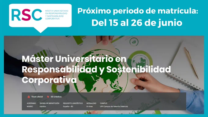 cartel con el próximo periodo de matrícula
