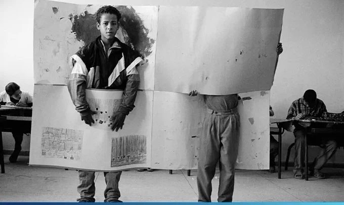 Hicham Benohoud, The Classroom, 1994–2002. Gelatin silver print. Courtesy the artist.

